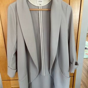 Aritzia Wilfred Chevalier Jacket Light Grey Size 6
